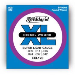 EXL120 Nickel Wound, Super Light, 9-42